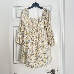 White Floral Summer Dress